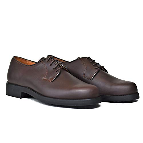 Botasvalverde - 705 - Zapato Blucher Box - Color : Marrón - Talla : 42
