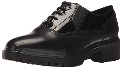 Geox D Peaceful H, Zapatos de Cordones Oxford Mujer, Schwarz (BLACKC9999), 36