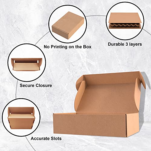Cajas Envios paquetes. Cajas Packaging Carton PACK 25 Cajas Pequeñas de Carton para Envios Postales como Ropa. Cajas Automontables para Embalaje de Cartón Regalo